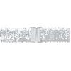 Allegra K Cintura elastica da donna con paillettes e fibbia in metallo, Argento, 90cm/35.43 inches