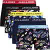 JACK & JONES Confezione di 5 Boxer da Uomo Intimi | Vestibilità aderente, liscio, casual, temperatura massima di 30 °C, processo normale
