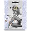 SOLIDEA Autoreggenti 140 den NERO maglia liscia MARILYN sheer Calze a compressione graduata 18/21 mmHg Art. 0280A4 Tg. XL