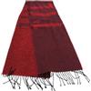ALVIERO MARTINI 1a CLASSE Sciarpa Geo Pieno con frange. 40x180cm. Non definito 0310 CABERNET