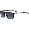 Boss Occhiali da Sole 0665/S/IT BLACK SILVER/GREY SHADED 57/16/145 uomo