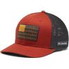 Columbia Bandiera dell'albero in Rete con Visiera Alta Cappello, Warp Rosso, squalo, X-Large Unisex-Adulto