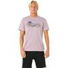 Rip Curl T-Shirt Girocollo da Uomo a Maniche Corte, vestibilità Standard, Smokey Grape Surf Paradise, XL