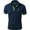 LIUPMWE Polo Uomo Manica Corta Ricamo Giraffa Cotone Moda Comodo vestibilità Slim Golf Poloshirt Sportive Shirt