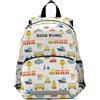 HMZXZ Zaino Personalizzato per Bambini con Nome, Trattori Cartoon Farming Bookbag per Ragazzi e Ragazze 3-6 Anni, Colorato Auto Asilo Prescolare