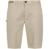 RE-HASH Bernini 0118 Bermuda in Cotone Twill Elasticizzato Beige Hand-Made in Italy (33 (49 IT), Beige)