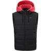Generico Gilet Riscaldata per Uomo Taglie Forti Casual Caldo Giubbotto Elettrico con USB Invernale con 15 Zone a Doppi Controlli Giacca Bicolore in Cotone Uomos Invernale Lavabile in Lavatrice