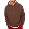 Onsoyours Felpa Uomo con Cappuccio Invernale in Pile Manica Lunga Casual Comoda a Calda Hoodie Tinta Unita Cappotto