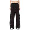 Skateboard Frog Pantaloni Cargo Donna Baggy Streetwear Multi Tasca Jogger