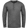 !Solid Timur Maglia Maglie A Maniche Lunghe da Uomo con Collo Grandad in Cotone 100%