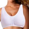 TOSOFT Reggiseni for Mastectomia con Supporto Completo E Comfort for Chirurgia Post Operatoria del Cancro al Seno Reggiseno for Tutti I Giorni con Chiusura Frontale in Cotone (Color : White, Size : XXL/XX-