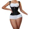 SFOIKVG Cintura Addominale da Donna Shapewear Corsetto Modellante for Donna a Doppia Compressione, Regolabile con Cerniera e Ganci, for Pancia Piatta per Il Supporto Addominale(Black,XL)