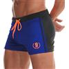 Arcweg Costume da Bagno Uomo Coulisse Pantaloncini Calzoncini da Bagno Elastico a Vita Bassa Boxershorts Slip Nuoto Spiaggia Mare Piscina Blu Scuro XL(EU)