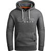 Grin&Bear Felpa con Cappuccio con Stampa Logo da Uomo Anthracite M GEC704
