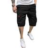 YAOHUOLE Pantaloni Corti da Uomo in Tessuto di Lino Comodi Pantaloni in Tessuto