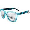 KANASTAL Occhiali da Sole Specchio Argento Blu Donna Uomo Polarizzati Specchiati Argentati Leopardo Montatura Fantasia UV400 Alla Moda Classici Sunglasses per Spiaggia Shopping -Argento Azzurri