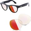 AOZAN ANSI Z87.1 - Lenti di ricambio compatibili con occhiali intelligenti Ray-Ban Meta Headliner RW4009 da 50 mm, fotocromatiche e resistenti agli urti, Adapt Red Fotocromatico, Taglia unica