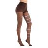 Gi&Gi Collant Compressione Graduata 140 Den, Marrone, XL