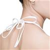 PurpleYu Halter Neck Bra cinghie di ricambio costume da bagno costume da bagno Self Tie-nodo regolabile staccabile cinghie reggiseno di ricambio