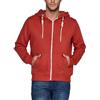riverso - Felpa da Uomo con Cappuccio RIVThilo con Cappuccio e Zip, in Cotone a Tinta Unita, Colori: Grigio, Marrone, Verde, Rosso, Blu, Nero