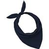 JOPHY & CO. BANDANA 100% cotone SET da 3/5/10 per Donna Uomo Bambini Unisex Tinta Unica e/o con Motivo Paisley COD. A644 (Set 20 pz, Tinta Unica, BluScuro)