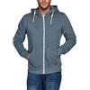 riverso - Felpa da Uomo con Cappuccio RIVThilo con Cappuccio e Zip, in Cotone a Tinta Unita, Colori: Grigio, Marrone, Verde, Rosso, Blu, Nero