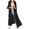Lifetooler Copricostume Donna Mare Lungo Kimono Spiaggia Respirante Cardigan Estivo Elegante Caftano Bikini Copri (Nero)