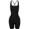 BKEPDY Tuta Donna Estiva Corta Jumpsuit Completo Sportivo Tutina Aderente Intera con Bretelline Incrociate Body Pantaloncini Elegante Tute Corte