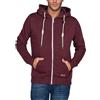 riverso - Felpa da Uomo con Cappuccio RIVThilo con Cappuccio e Zip, in Cotone a Tinta Unita, Colori: Grigio, Marrone, Verde, Rosso, Blu, Nero