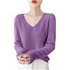 HOOUDO Maglione Lana Donna con Scollo a V 2025 Casual Maglione Cashmere Donna Maglia Cashmere Elegante Maglioni Invernali Classica Maglioncino Lana