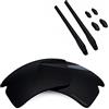 BlazerBuck Kit lenti di ricambio e calzino per Oakley Flak 2.0 XL OO9188, Nero Polarizzato, 0
