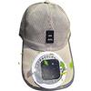 Générique Cappello Da Baseball Con Ventilatore Solare - Cappello A Bordo largo | Cappello Da Sole Con Ventilatore Ricaricabile A Energia Solare - Protezione UV In Maglia Acrilico A Lungo Bordo | Estiva