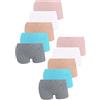 LOREZA ® 10 Bambine Slip Confortevoli Biancheria Intima di Cotone Mutandine Bambini Assortiti 2-15 Anni