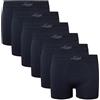 Galeone - Biancheria e Tessuti Liabel - Mutande Uomo Boxer - Slip/Boxer da Uomo in Seamless Pacco da 6 Pezzi, Limited Edition (IT, Testo, XL, Regular, Regular, 6 Pezzi Nero)