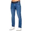 989Zé ENZO Jeans Uomo Pantaloni Casual Cotone Regular Fit con Cintura EZ384 Blu 42W / 32L