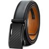 KEMISANT Cintura Uomo, Cintura Pelle Uomo Cricchetto Automatica Fibbia 35mm,Trim Regolabile per Adattars