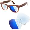 AOZAN ANSI Z87.1 - Lenti di ricambio compatibili con occhiali intelligenti Ray-Ban Meta Wayfarer RW4008 da 53 mm, fotocromatiche e resistenti agli urti, Taglia unica