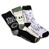Elbenwald Il Signore degli Anelli - Set di 3 calzini in confezione regalo La Compagnia dell'Anello Uomo Donna Unisex Multicolore Miscela di cotone, bianco, 40-46