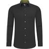 Rusty Neal Camicia da uomo Premium Slim Fit a maniche lunghe, elasticizzata, colore grigio, con collo a ventaglia, per il tempo libero, M