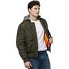 Celio Colorblocked Olive Maniche Lunghe Giacca Moda, verde, 52