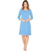 e.Femme® Marion 944 - Camicia da Notte da Donna a Maniche Lunghe, a 3/4, in 50% Cotone e 50% Modal