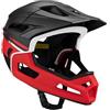 Generico Casco Mountain Bike Full Face - 29x17cm Adulto Casco Integrale Antishocks | Protezione Testa Con Mentoniera Rimovibile Visiera | Regolabile Unisex Per Bici Downhill Enduroo Skate Rock Climbing 58-62cm
