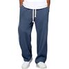 Generico Pantaloni a Waffle Uomo - Vita con Texture, Pantaloni a Gamba Larga Colore Solido, Taglio Svolto Leggero Traspirante, Felpa per Escursionismo