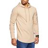Leif Nelson Felpa con Cappuccio Uomo Maglione LN-6369 Beige Small