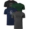 FULL TIME SPORTS 4 T-Shirt Uomo Stampate, Manica Corta, 100% Cotone, PRINT-001-PACK-5-S