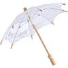 Yosoo Pizzo ombrello ombrello parasole da sposa da sposa in pizzo ricamo puro cotone Lady vintage decorazione puntelli foto, White, small