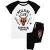 Stranger Things Bambini Pigiama | Unisex Hellfire Club Outfit Eddie Eleven Mike Dustin Max Membri T-Shirt Loungepants Co-ORD Pjs Set | Merchandising delle Serie Netflix