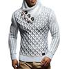 Leif Nelson Maglione Uomo Felpa a Maglia Collo a Scialle LN-5385