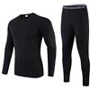 Adixun Set Strati Base Termici per Bambini Ragazzi a Compressione Calcio Skin Rugby Atletica Kit Intimo Giovanile Sport Baselayers per Bambini 6-13 Anni, Nero , 11-12 Years