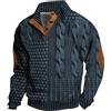 Generic Maglione da uomo, confortevole, felpa da uomo, casual, a maniche lunghe, alla moda, da uomo, confortevole, senza cappuccio, leggera, da uomo, oversize, con cappuccio, da uomo, per il tempo libero